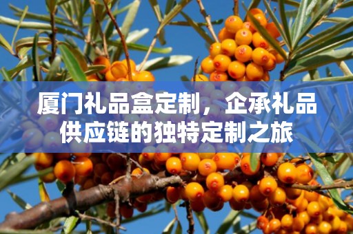 厦门礼品盒定制，企承礼品供应链的独特定制之旅